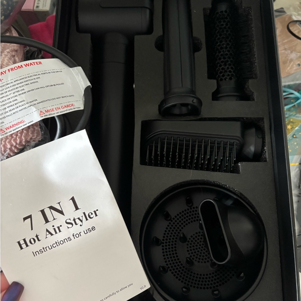 7 in 1 Black Hot Air Styler